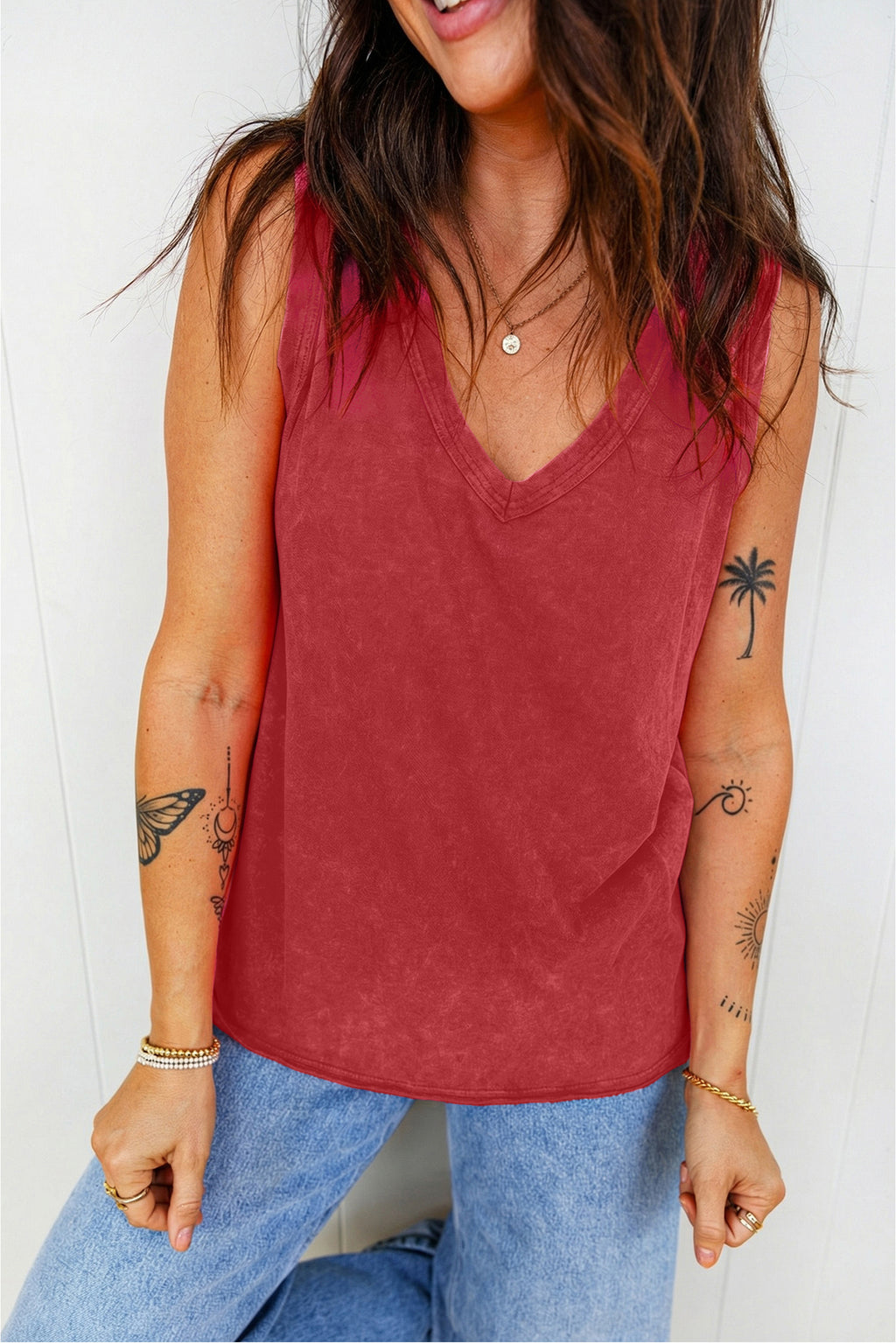 Rose Red Tank Top