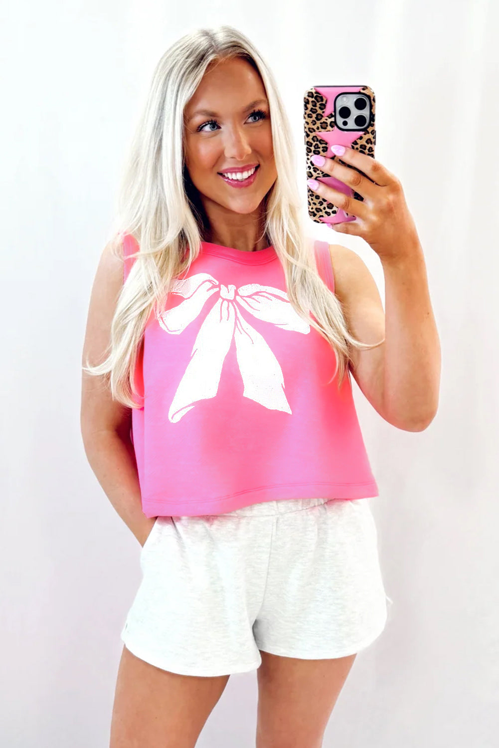 Pink Bow Tank