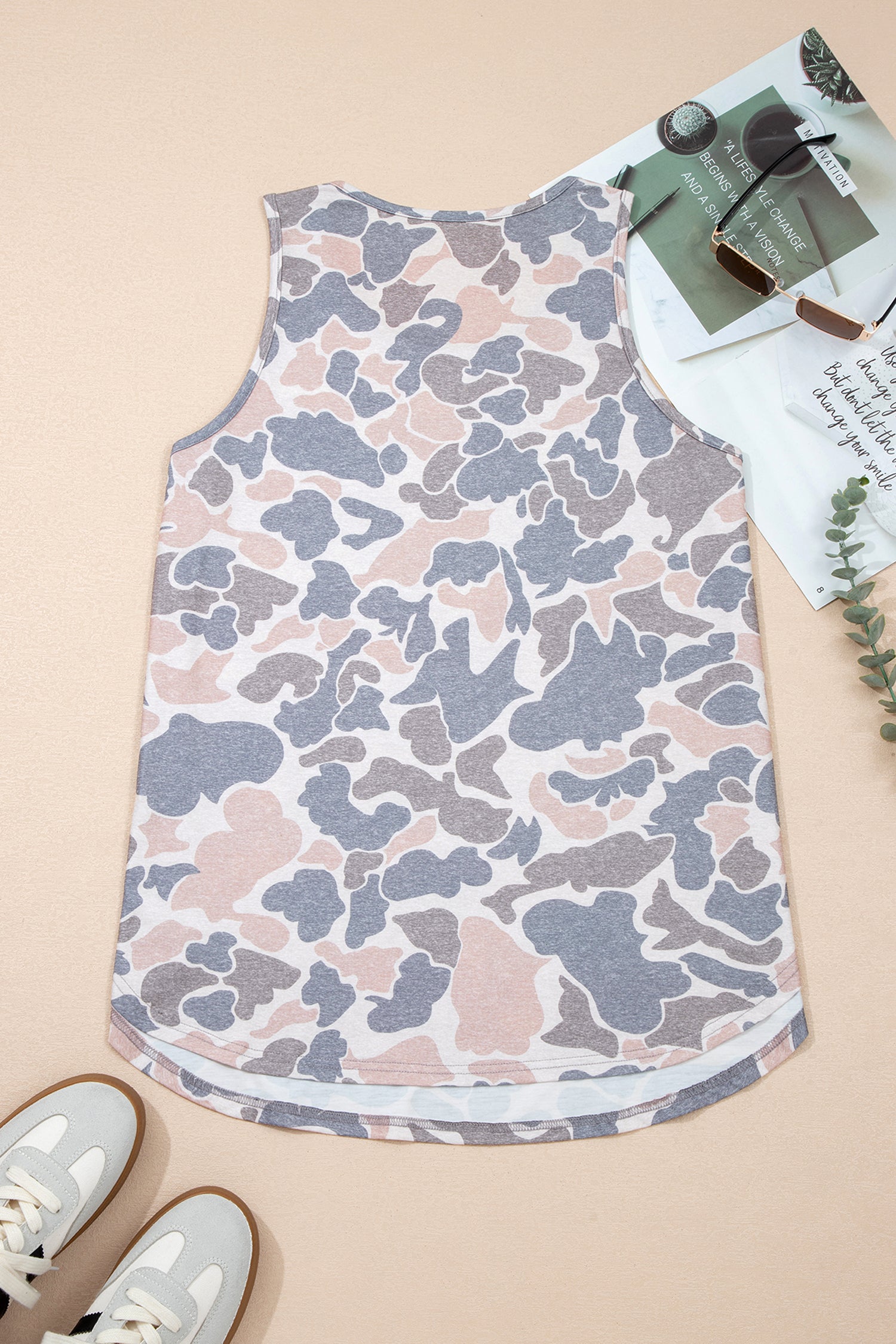 Retro Camo Oversize Tank