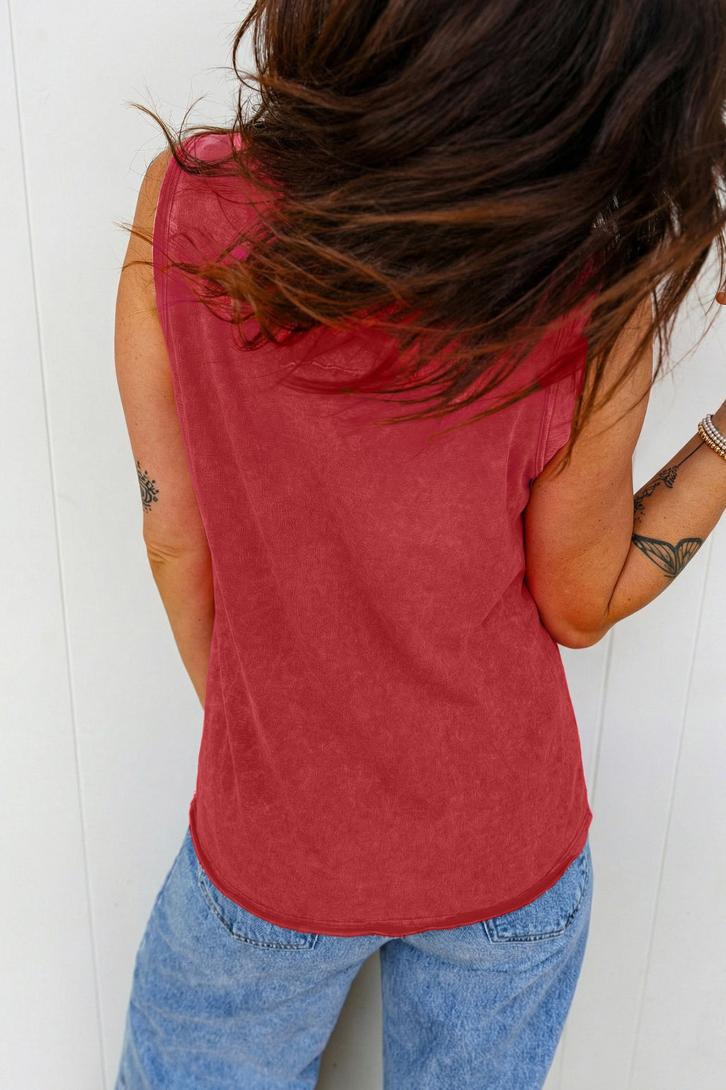 Rose Red Tank Top