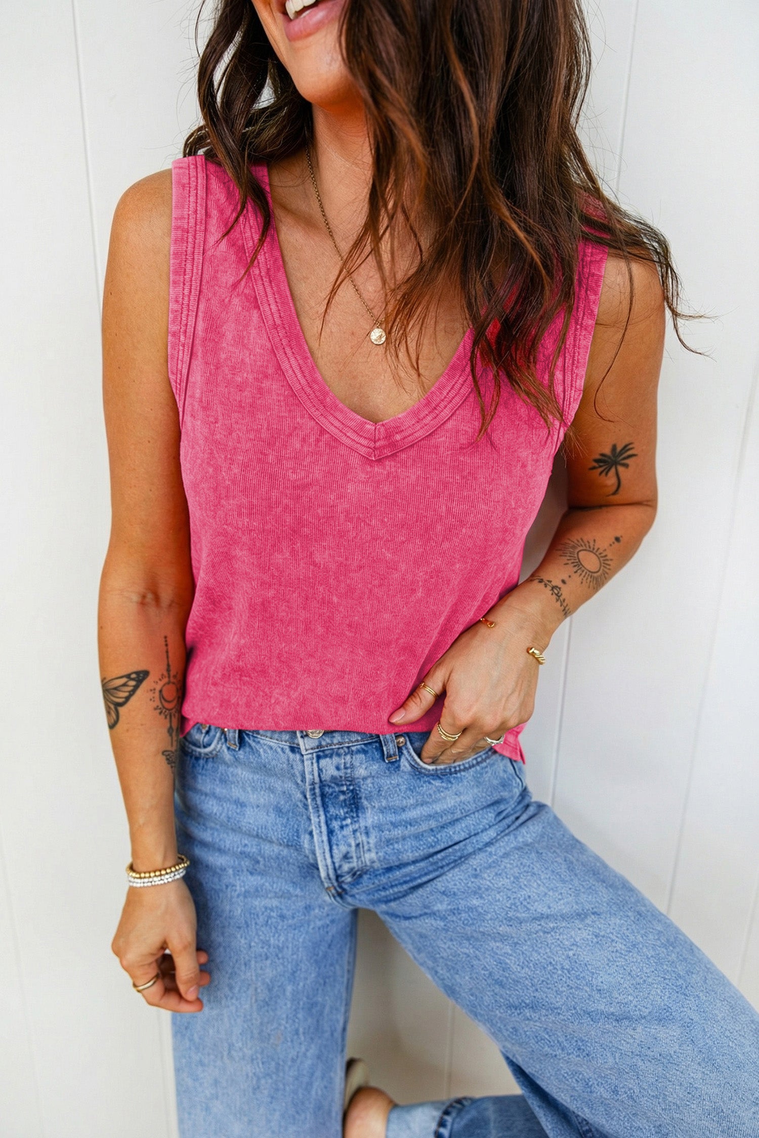 Rose Red Tank Top