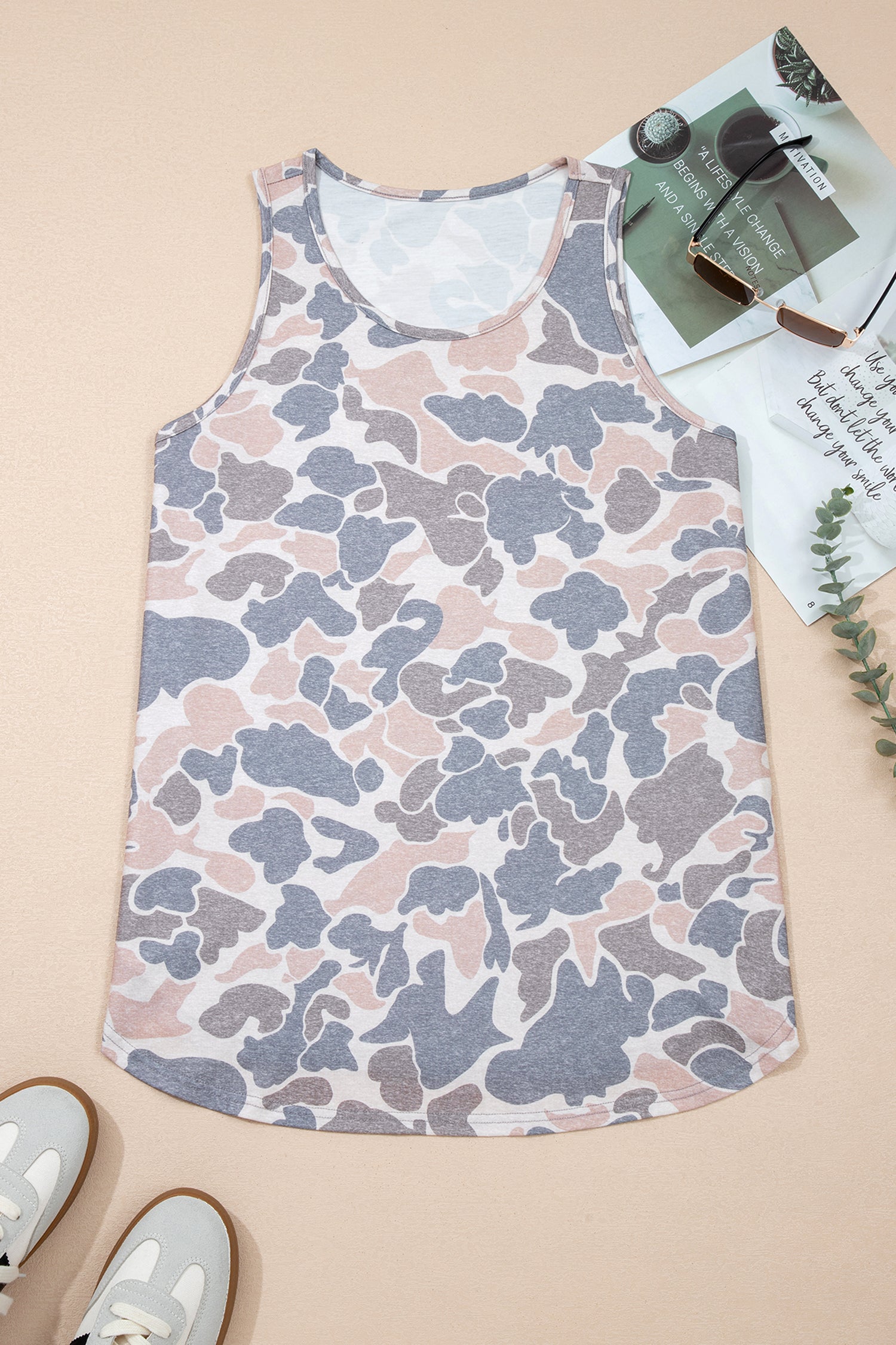 Retro Camo Oversize Tank
