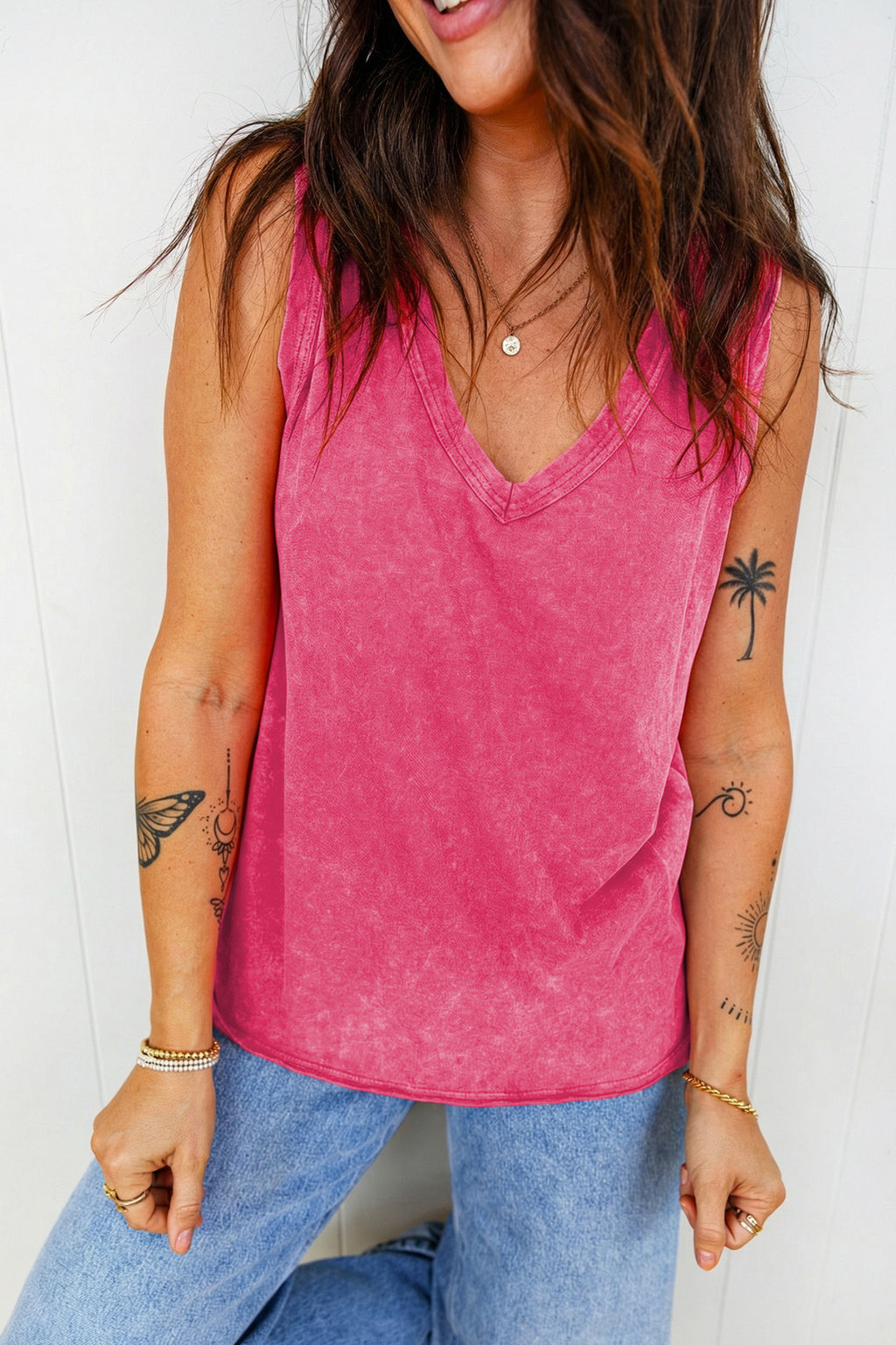 Rose Red Tank Top